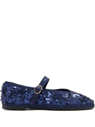 Flabelus Pierre sequins buckle espadrilles - Blue
