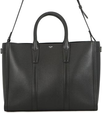 Celine Black Leather Handbag Tote Bag (Pre-Owned)
