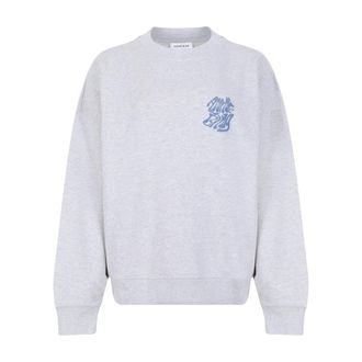 Anine Bing Cotton Fleece Sweatshirt - Dames - Sweatshirts - Grijs - XS - Katoen - Hoodies & sweatvesten