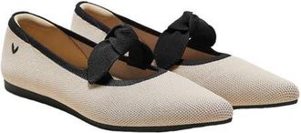 Vivaia Pointed-Toe Bow Flats in Almond Black at Nordstrom, Size 10