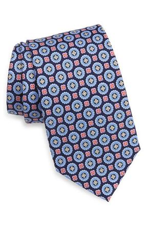 Nordstrom Jacquard Silk Tie in Navy at Nordstrom