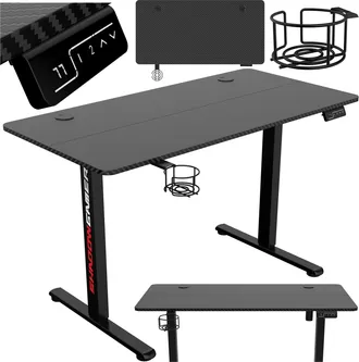 OEM Escritorio El&eacute;ctrico Para Juegos Shadow Gamer 1.0, Negro, 120 Cm