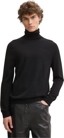 Paul Smith Truien & Vesten, Heren, Zwart, S, Wol, Merino Wol Trui met Rolkraag
