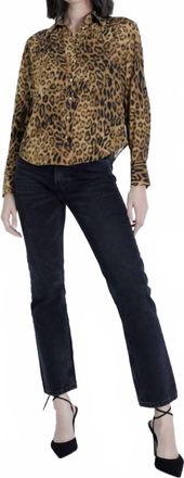 Karina Grimaldi Mariana Print Blouse In Leopard