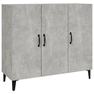 Berkfield Home Sideboard Concrete Grey 90x34x80 cm Engineered Wood | Size: 90 x 34 x 80 cm