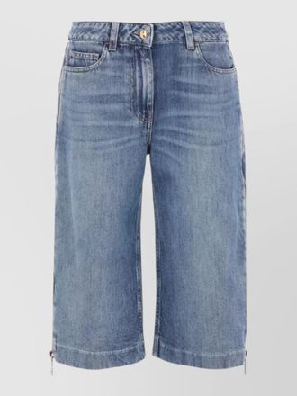 Elisabetta Franchi denim knee-length shorts