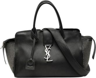 Saint Laurent Pre-owned Downtown Cabas - Dames - Vintage Handtas - Zwart - ONE Size - Leer - Vintage