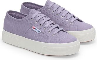 Superga Dames/Dames 2740 Veterschoenen (Violet Lavendel/Avorio)
