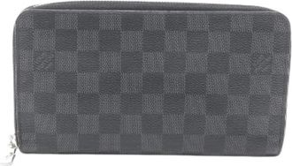 Louis Vuitton Pre-owned Wallets, male, Black, Size: ONE SIZE Pre-owned Zippy Organizer NM Damier Graphite Long Wallet