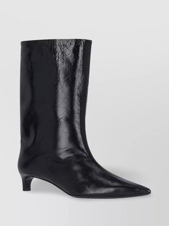 Jil Sander mid-calf pointed toe stiletto boots