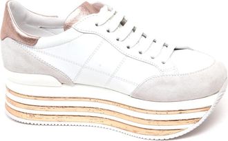 Hogan Maxip Sneakers - Dames - Sneakers - Wit - 39 1/2 EU - Leer - Schoenen