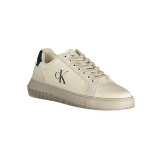 Calvin Klein Logo Low-Top Sneaker - White