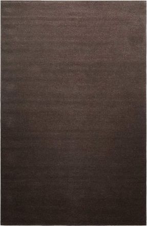 Green Looop Alfombra de lana tejido a mano marrón oscuro 80x150