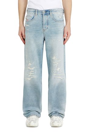 Diesel Relaxed Jeans Low Waist 2001 D-Macro - Jeans - Man - Blue