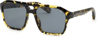 Philipp Plein SPP072M 0709 Mens Sunglasses Tortoiseshell Size 57