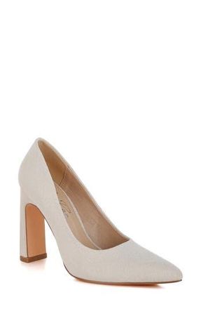 London Rag Uboa Pointed Toe Pump in Beige at Nordstrom Rack, Size 5