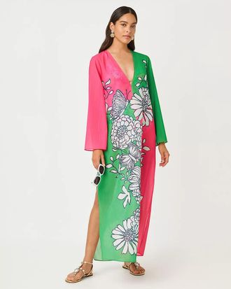 Lilly Pulitzer Perry Long Sleeve Maxi Cover-Up