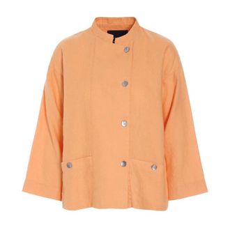Bitte Kai Rand Light Jackets, female, Orange, Size: 2XL Short Linen Jacket