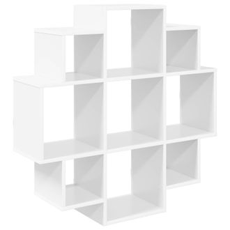 vidaXL Estante De Pared Blanco 90 X 25 X 90 Cm Madera De Ingenier&iacute;a Vidaxl