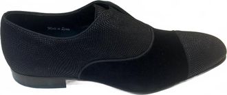 Mezlan Womens Slip-On Velvet Rhinestone Loafer In Black
