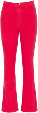 Manila Grace Boorbroek voor stijlvolle outfits - Dames - Wijde Broeken - Rood - W25 - Broeken