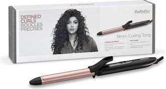 BaByliss 19 Mm Curling Tong Rizador De Pelo Caliente Negro, Oro Rosado 2,5 M