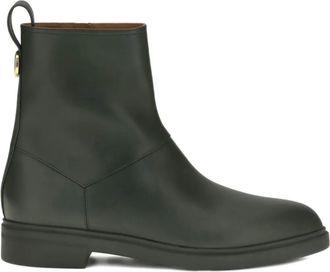 Loro Piana Kilda zip ankle boots - women - CALFSKIN/CALFSKIN/Rubber - 37.5 - Green