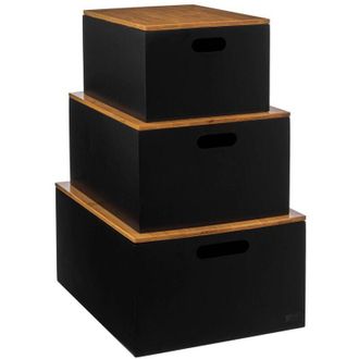 5five Simply Smart 3 Cajas Bava De Bamb&uacute; Negro - 5five