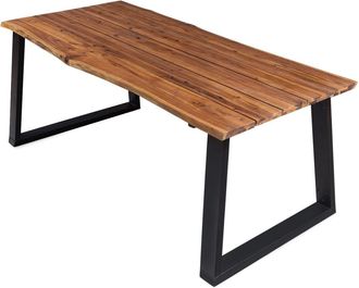 vidaXL Vidaxl - Mesa De Comedor Madera Maciza De Acacia 170x90x75 Cm