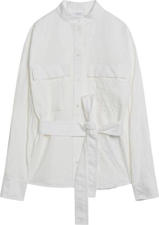 Ferragamo Wit Overhemd Lange Mouw - Dames - Overhemden - Wit - 2XS - Overhemden