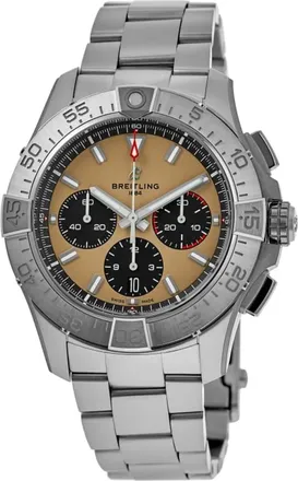 Breitling Avenger B01 Chronograph 44 Brown Dial Stainless Steel Mens Watch AB0147101A1A1