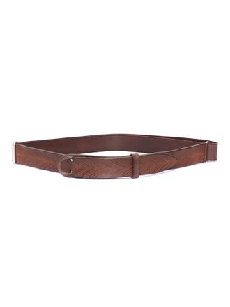 Orciani Polished Calf Leather Belt With Minimalist Design