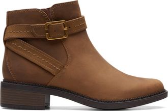 Clarks Maye Strap in Brown Leather