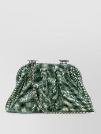 Benedetta Bruzziches embellished fabric shoulder bag