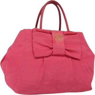 Prada Pre-owned Nylon handbags - Dames - Vintage Handtas - Roze - ONE Size - Nylon - Vintage