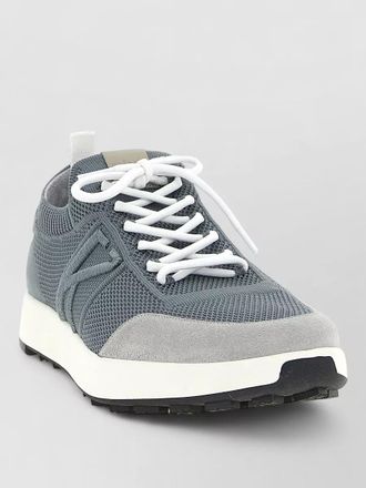 Kiton cotton lace-up sneakers