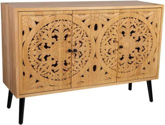 Wanderlust Deco Aparador de madera marr&oacute;n 120x38x80h cm