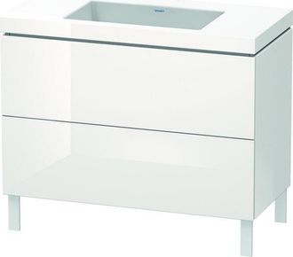 Duravit Lavabo Para Muebles Duravit L-cube C-bonded Con Base Sobre El