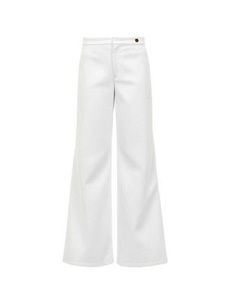 C&acirc;llas Milano Jane High waist flare pant jeans twill in White at Nordstrom, Size 14 It