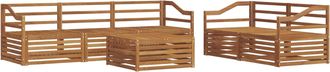 vidaXL Conjunto De Sof&aacute;s De Exterior 6 Uds. Natural Vidaxl
