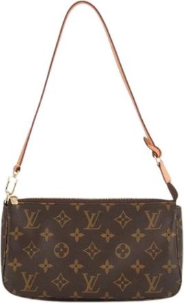 Louis Vuitton Pre-owned Shoulder Bags, female, Brown, Size: ONE SIZE Pre-owned Monogram Pochette