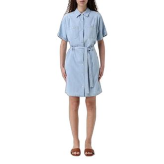 A.P.C. Suzanne Dress - - Dresses - Donna - Blu - S