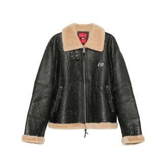 KidSuper Studios Ow-07 Jas - Heren - Jassen - Zwart - S - Leer - Jassen