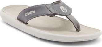 Olukai Pili Flip Flop in Rock /Ash at Nordstrom, Size 10
