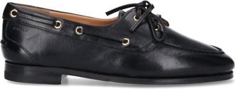 Bally Round Toe Slip-On Moccasins With Tonal Logo Detail