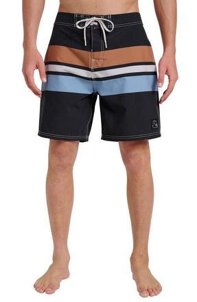 Quiksilver Original Straight Board Shorts in Black at Nordstrom, Size 30