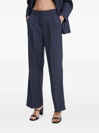 Day Birger Et Mikkelsen Pantaloni gessati con piega - Blu