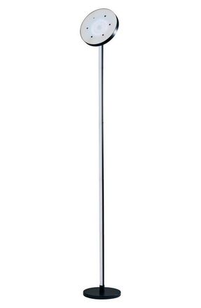 Adesso Luther RGB Color Changing Torchiere Floor Lamp in Black at Nordstrom