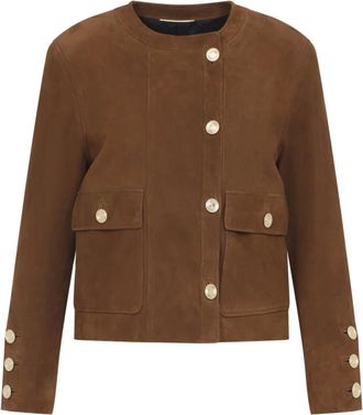 Saint Laurent Mujer, Chaquetas, Marr&oacute;n, Talla: S