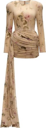 Magda Butrym Long-Sleeved Mini Dress With Belt